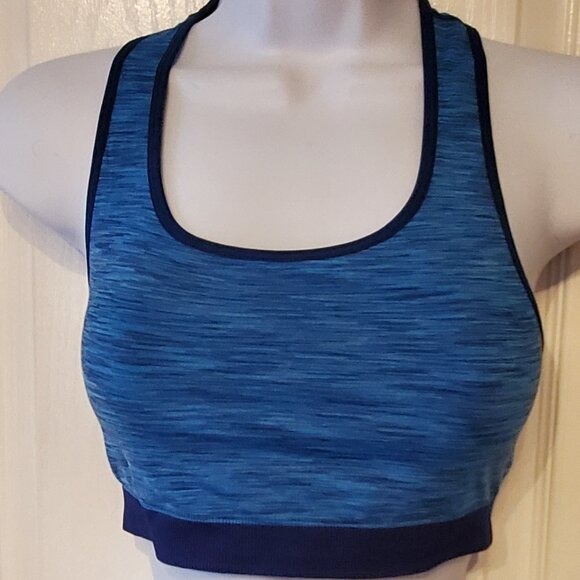 LOT 2 STEVE Madden Sports Bra REVERSIBLE SIZE S/M 1 NWT - Yellow / Blue - Picture 7 of 9